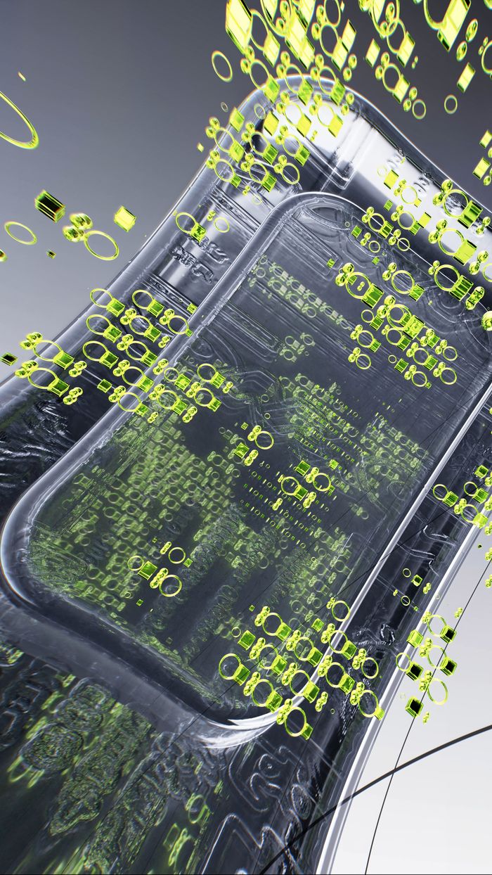 Services A dynamic 3D illustration showcasing futuristic technology with neon details.